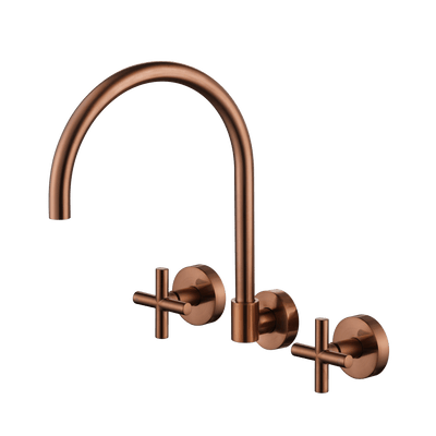 MN Ryker Wall Sink Set PVD Champagne - Sydney Home Centre