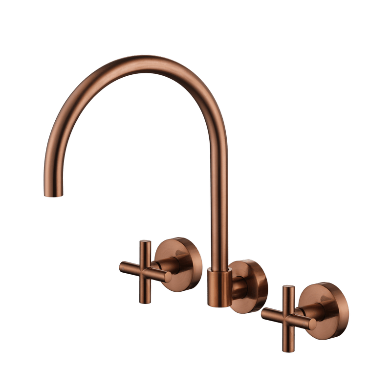 MN Ryker Wall Sink Set PVD Champagne - Sydney Home Centre