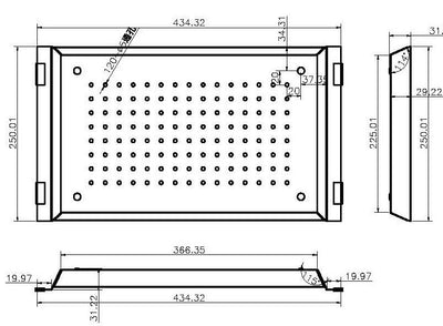 MN Sink Colander 250 X 439.4 X 30mm Stainless Steel - Sydney Home Centre