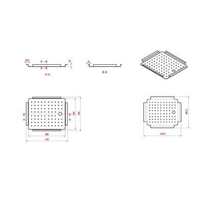 MN Sink Colander 425 X 350 X 20mm Stainless Steel - Sydney Home Centre