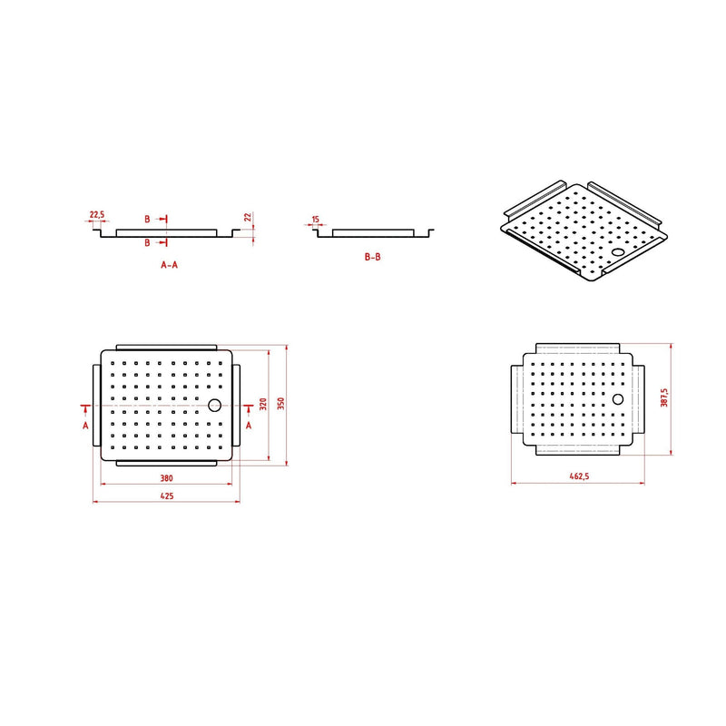 MN Sink Colander 425 X 350 X 20mm Stainless Steel - Sydney Home Centre