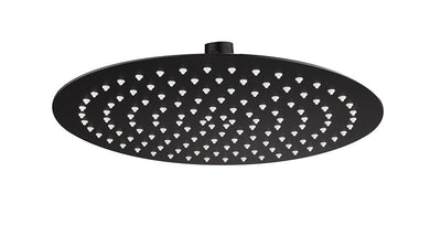 MN Stainless Steel Round Shower Head 300mm Electroplated Matte Black - Sydney Home Centre