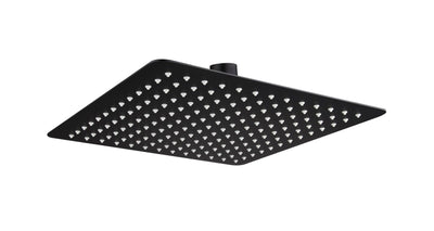 MN Stainless Steel Square Shower Head 300mm Electroplated Matte Black - Sydney Home Centre