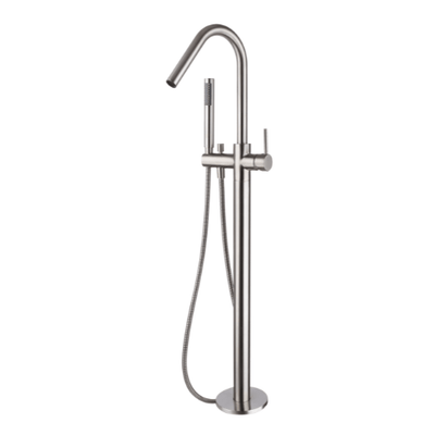 MN Star Freestanding Bath Mixer With Handshower Electroplated Brushed Chrome - Sydney Home Centre