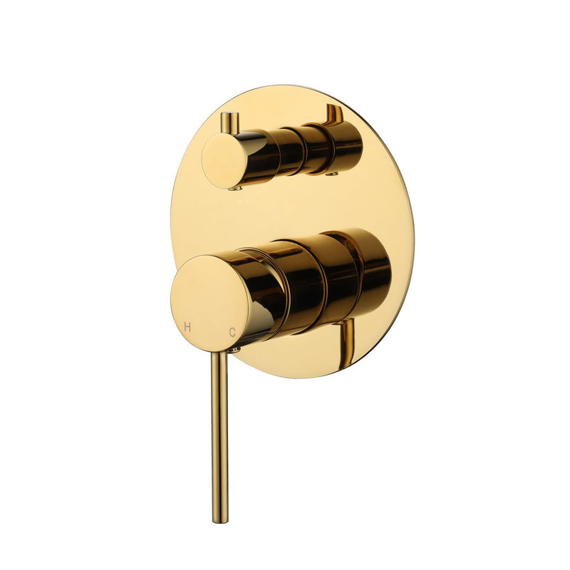 MN Star Mini Diverter Shower Mixer PVD Polished Brass - Sydney Home Centre