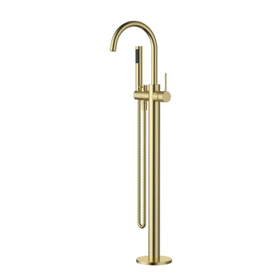 MN Star Mini Freestanding Bath Mixer With Handshower PVD Brushed Bronze - Sydney Home Centre