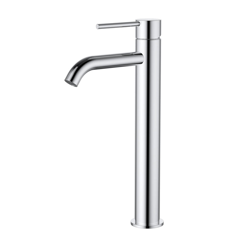 MN Star Mini High Rise Basin Mixer Curved Spout Electroplated Chrome - Sydney Home Centre