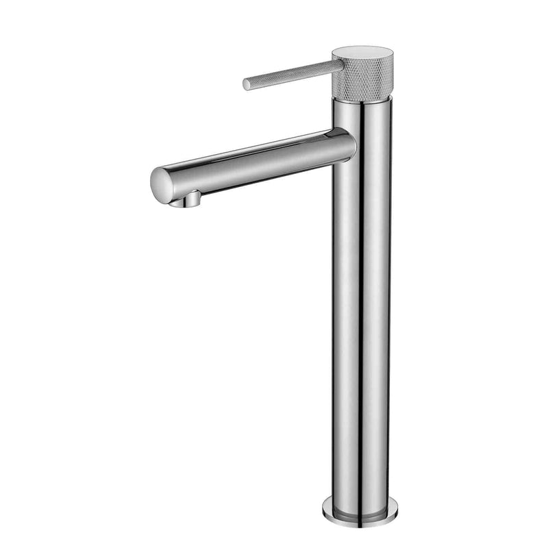 MN Star Mini Knurled High Rise Basin Mixer Chrome - Sydney Home Centre