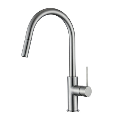 MN Star Mini Pull Out Kitchen Mixer Electroplated Brushed Chrome - Sydney Home Centre