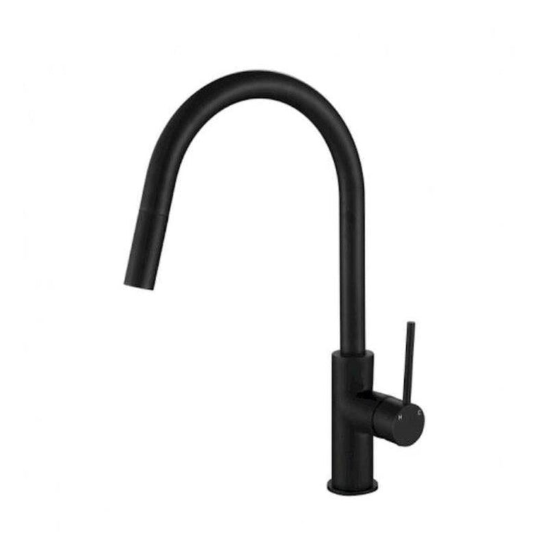 MN Star Mini Pull Out Kitchen Mixer Matte Black - Sydney Home Centre