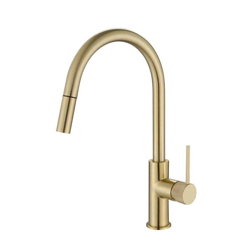 MN Star Mini Pull Out Kitchen Mixer With Knurled Handle Brushed Bronze - Sydney Home Centre