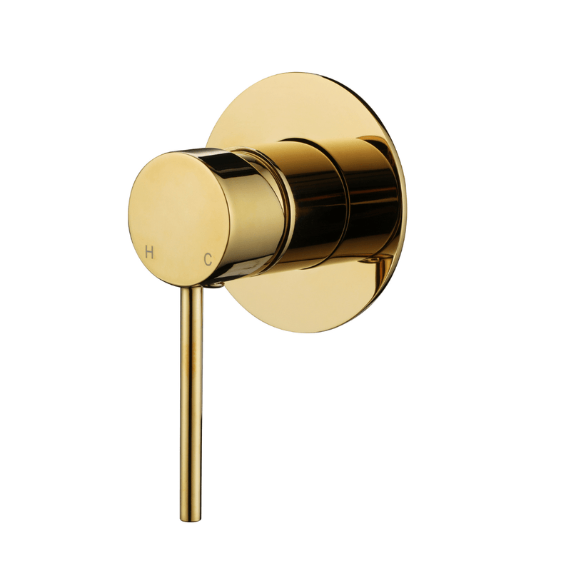 MN Star Mini Shower Mixer 80mm PVD Polished Brass - Sydney Home Centre