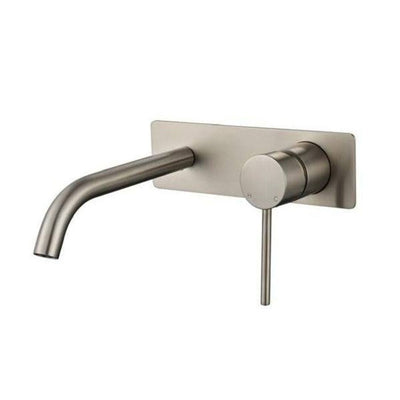 MN Star Mini Wall Basin / Bath Mixer Brushed Nickel - Sydney Home Centre