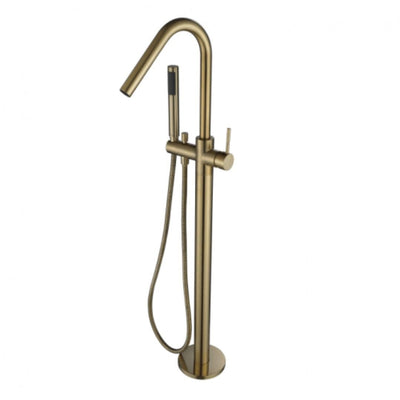 MN Star Round Floor Mixer with Hand Shower Brushed Bronze - Sydney Home Centre