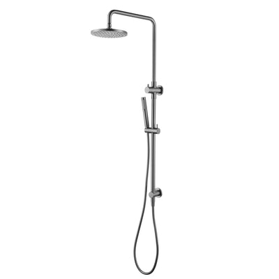 MN Star Shower Column Set Top Inlet 200mm Brass Shower Head Electroplated Gunmetal - Sydney Home Centre