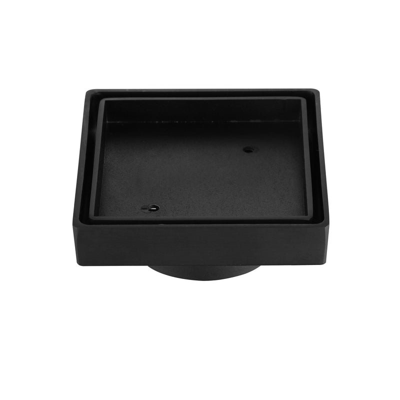 MN Tile Insert 115mm/75mm Outlet Electroplated Matte Black - Sydney Home Centre