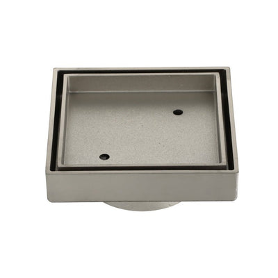 MN Tile Insert 115mm/75mm Outlet PVD Brushed Nickel - Sydney Home Centre