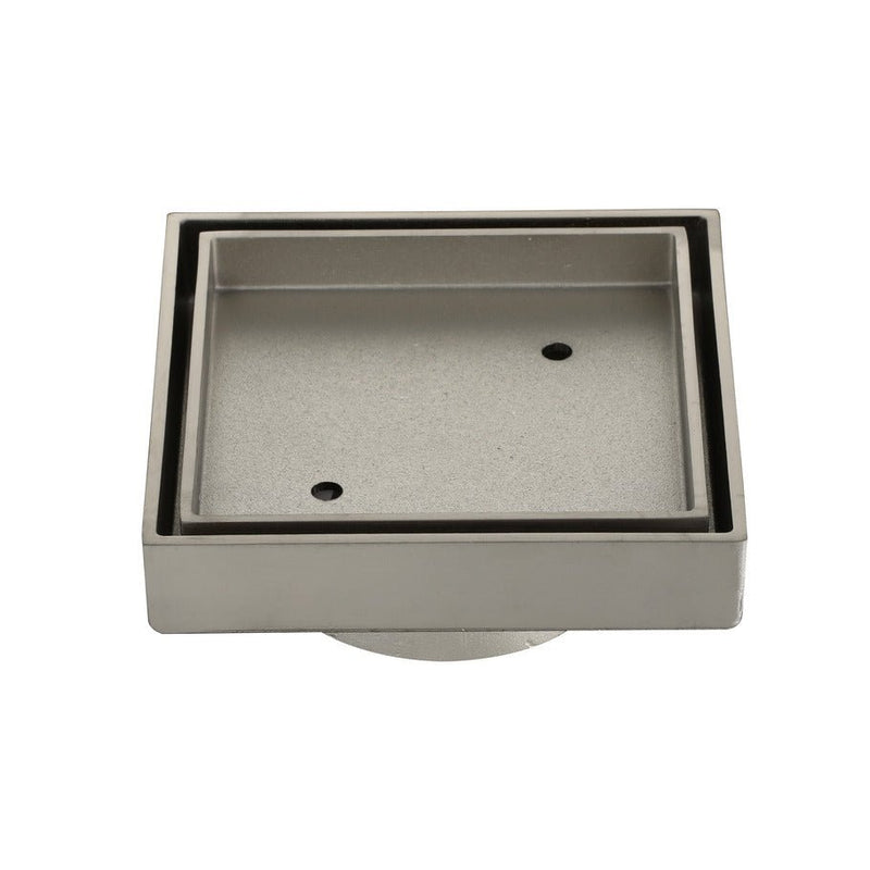 MN Tile Insert 115mm/75mm Outlet PVD Brushed Nickel - Sydney Home Centre