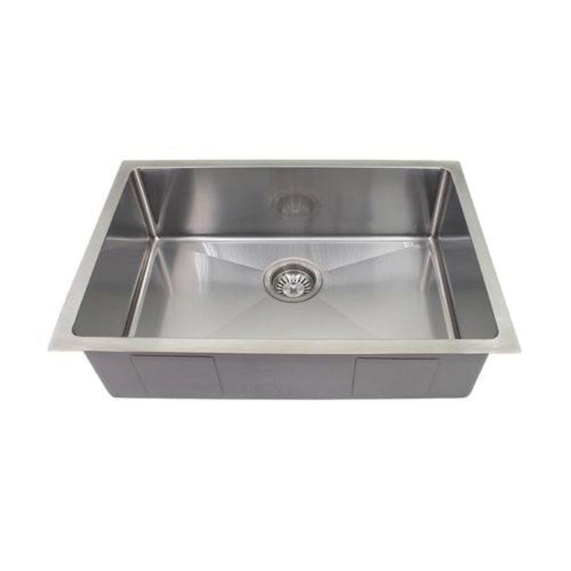 MN Single Bowl 650mm x 450mm With Round Waste Stainless Steel