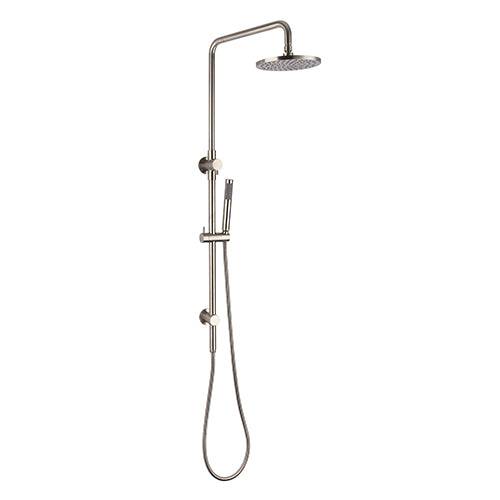 Star Twin Rail Shower Brushed Nickel - Sydney Home Centre