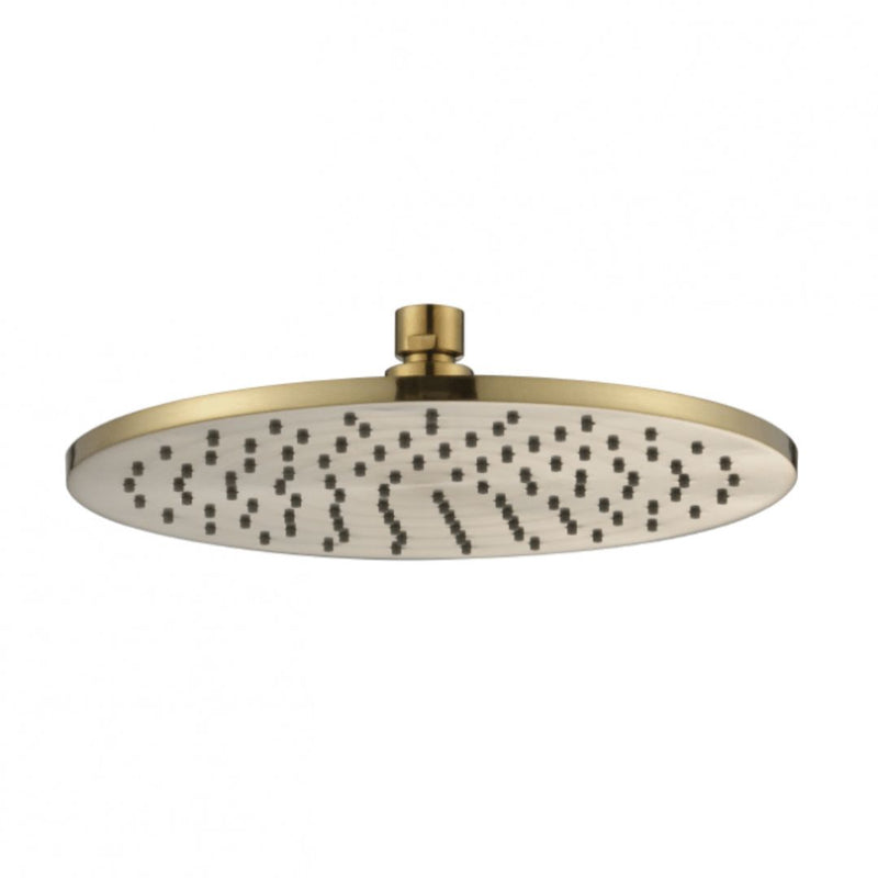 MN Brass Round Shower Head 250mm Brushed Bronze