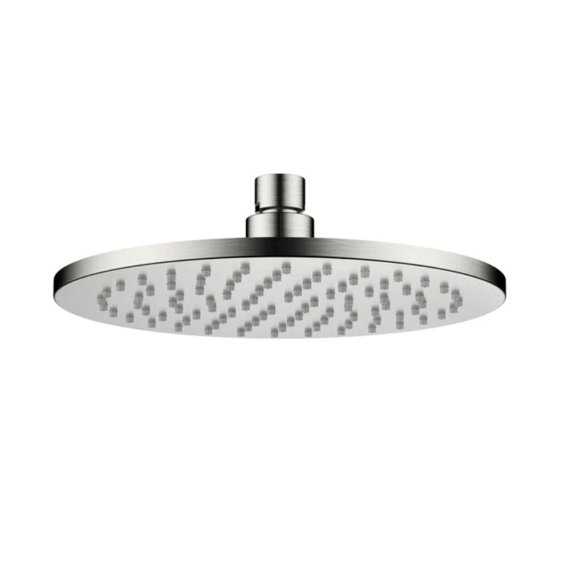 MN Brass Round Shower Head 250mm Brushed Nickel