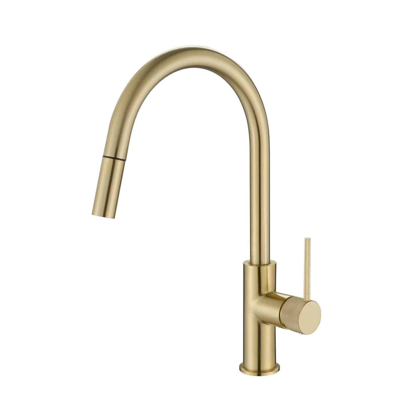 Star Mini Pull Out Kitchen Mixer With Knurled Handle Brushed Bronze - Sydney Home Centre