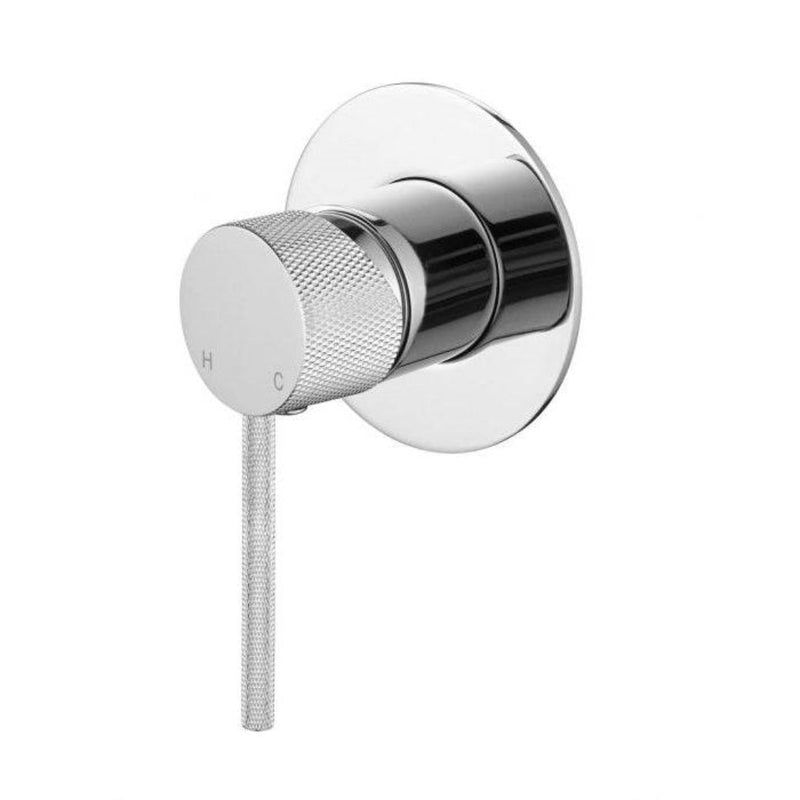 MN Star Mini Shower Mixer Knurled Chrome