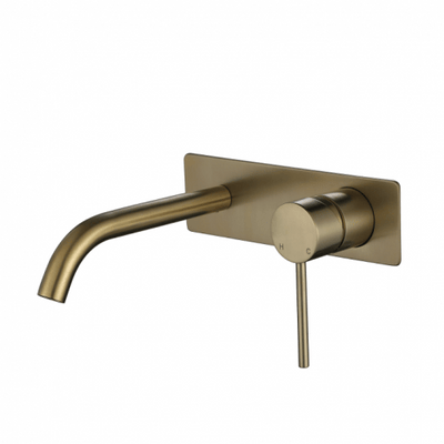 Star Mini Wall Basin / Bath Mixer Brushed Bronze - Sydney Home Centre