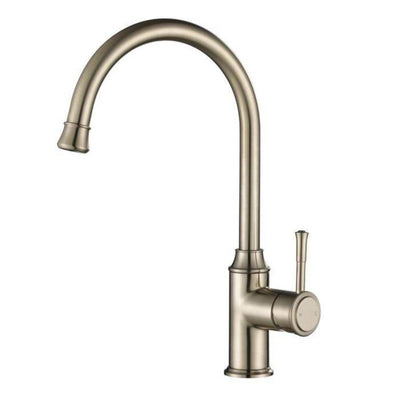 MN Montpellier Goose Neck Kitchen Mixer Brushed Nickel