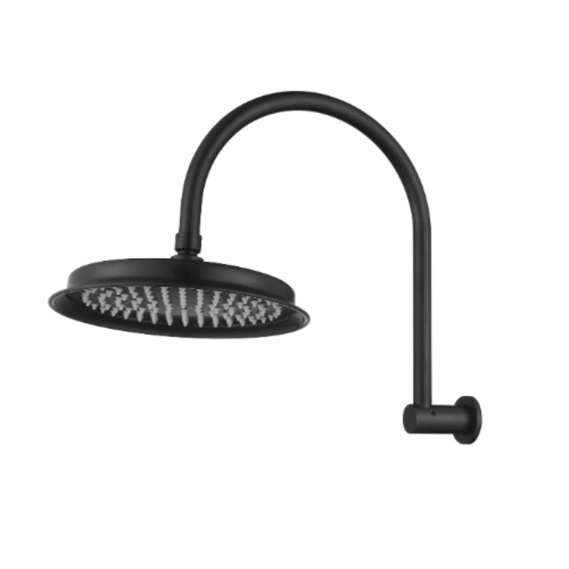 MN Montpellier Shower Arm With Shower Head Matte Black