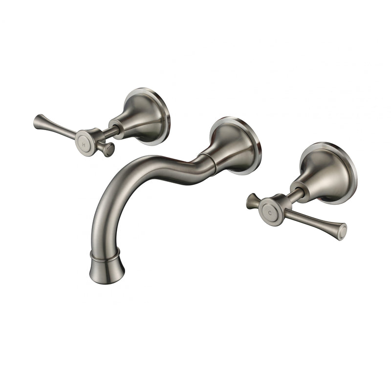 MN Montpellier Wall Bath Set Brushed Nickel