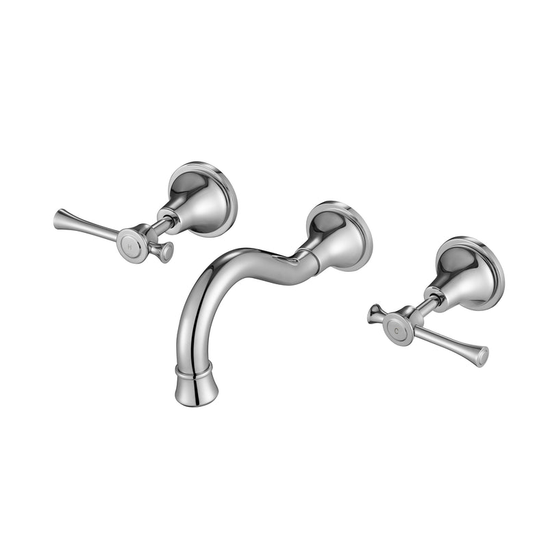 MN Montpellier Wall Bath Set Chrome