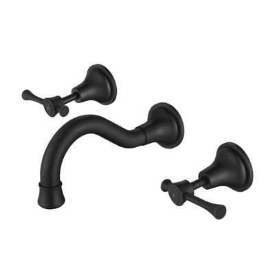 MN Montpellier Wall Bath Set Matte Black