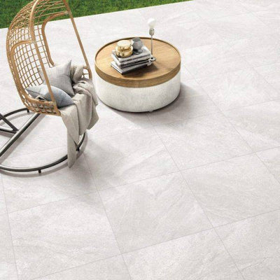 Quarzite Bianco 600x1200 Granulated - Sydney Home Centre