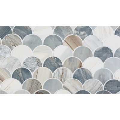 Mykonos Mosaic Fish Scale 244x263 Honed - Sydney Home Centre