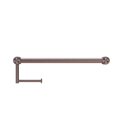 Nero Mecca Care 25mm Toilet Roll Rail 450mm Brushed Bronze - Sydney Home Centre