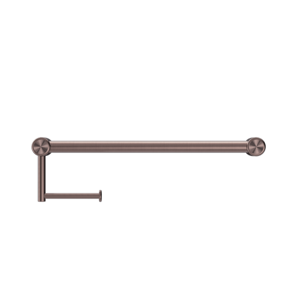 Nero Mecca Care 25mm Toilet Roll Rail 450mm Brushed Bronze - Sydney Home Centre