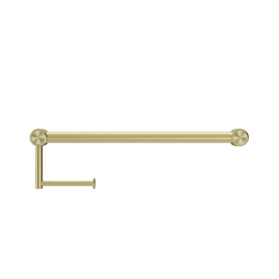 Nero Mecca Care 25mm Toilet Roll Rail 450mm Brushed Gold - Sydney Home Centre