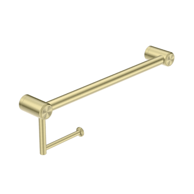 Nero Mecca Care 25mm Toilet Roll Rail 450mm Brushed Gold - Sydney Home Centre