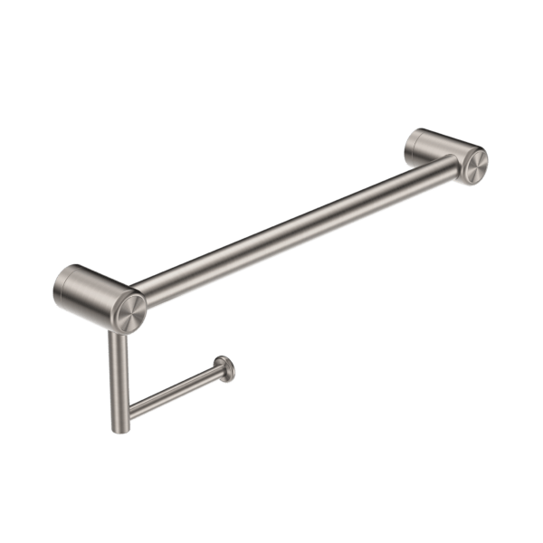 Nero Mecca Care 25mm Toilet Roll Rail 450mm Brushed Nickel - Sydney Home Centre