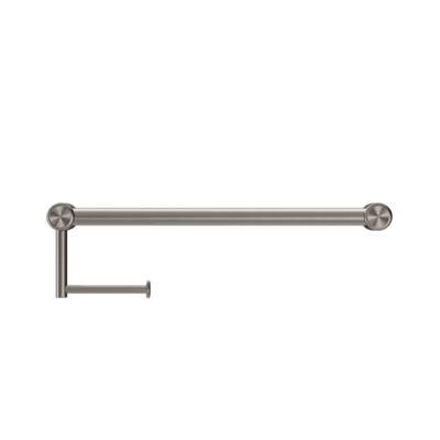 Nero Mecca Care 25mm Toilet Roll Rail 450mm Brushed Nickel - Sydney Home Centre