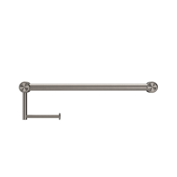 Nero Mecca Care 25mm Toilet Roll Rail 450mm Brushed Nickel - Sydney Home Centre