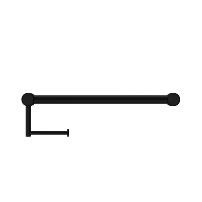 Nero Mecca Care 25mm Toilet Roll Rail 450mm Matte Black - Sydney Home Centre