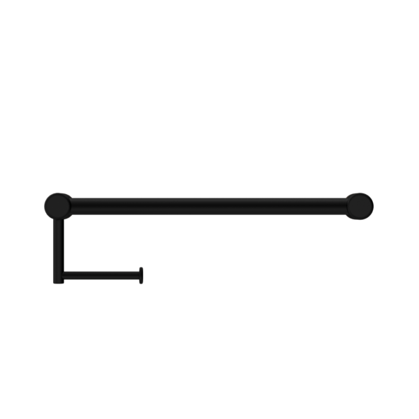 Nero Mecca Care 25mm Toilet Roll Rail 450mm Matte Black - Sydney Home Centre