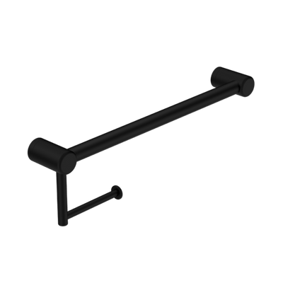 Nero Mecca Care 25mm Toilet Roll Rail 450mm Matte Black - Sydney Home Centre