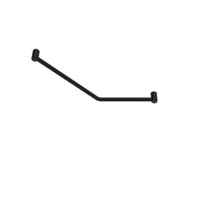 Nero Mecca Care 32mm Ambulant 45 Degree Bent Tube 450X650mm Matte Black - Sydney Home Centre