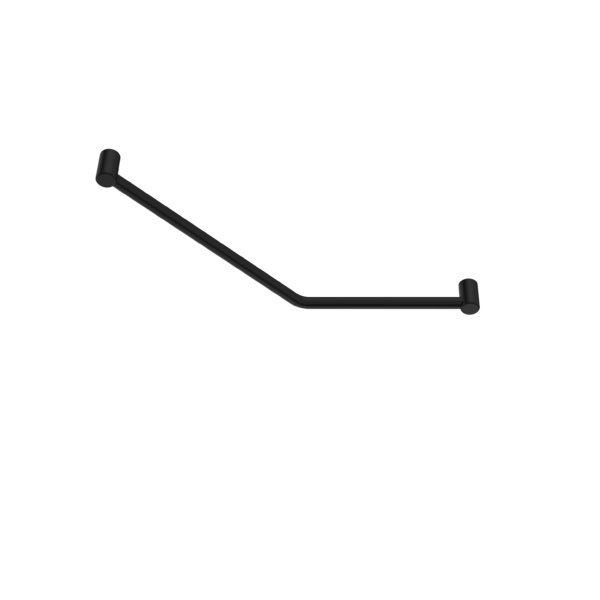 Nero Mecca Care 32mm Ambulant 45 Degree Bent Tube 450X650mm Matte Black - Sydney Home Centre