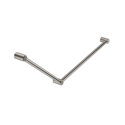 Nero Mecca Care 32mm Dda Grab Rail Set 45 Degree 750X900mm Brushed Nickel - Sydney Home Centre