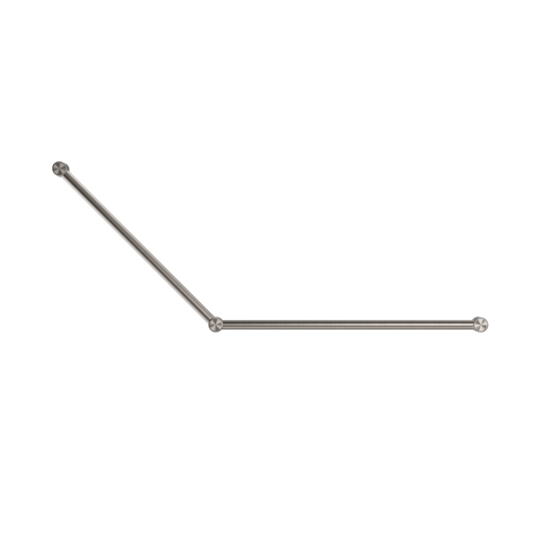 Nero Mecca Care 32mm Dda Grab Rail Set 45 Degree 750X900mm Brushed Nickel - Sydney Home Centre